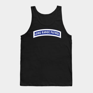 Tab - Long Range Patrol - Blue - White Tank Top